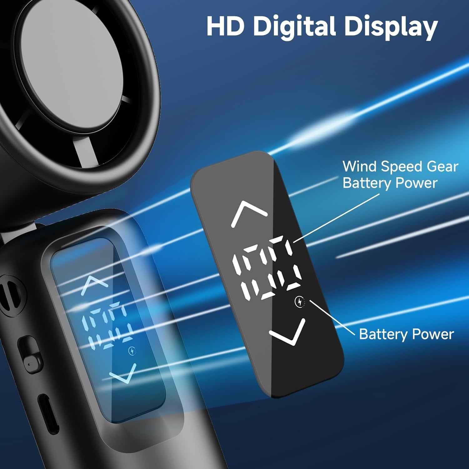 Stay Cool All Summer — 23-Hour Portable Fan with Customizable Wind Power for Indoor & Outdoor