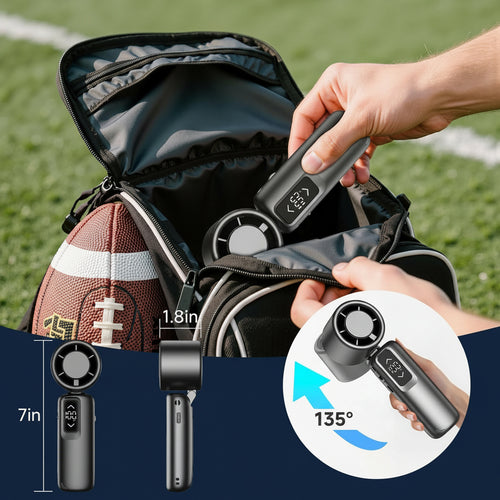 Stay Cool All Summer — 23-Hour Portable Fan with Customizable Wind Power for Indoor & Outdoor