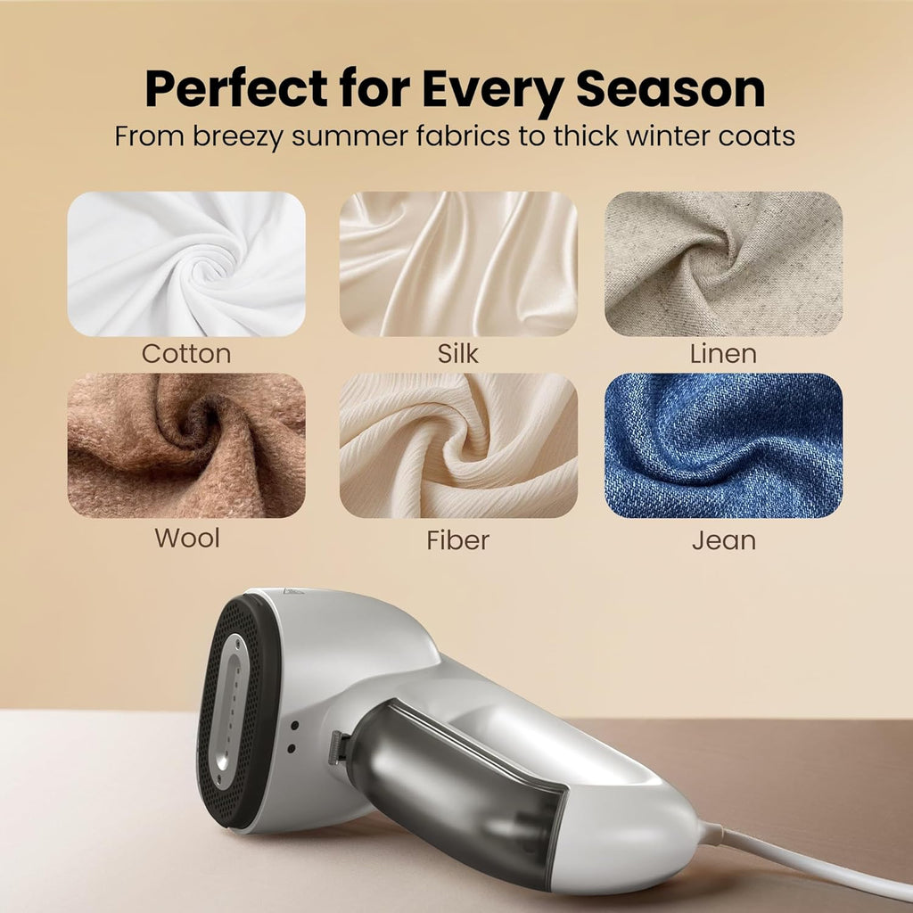 Magic 1 Handheld Vacuum Garment Steamer – Professional 2300Pa Suction Fabric-Grip & Airiron Tech for Crisp, One-Handed Ironing (110V)