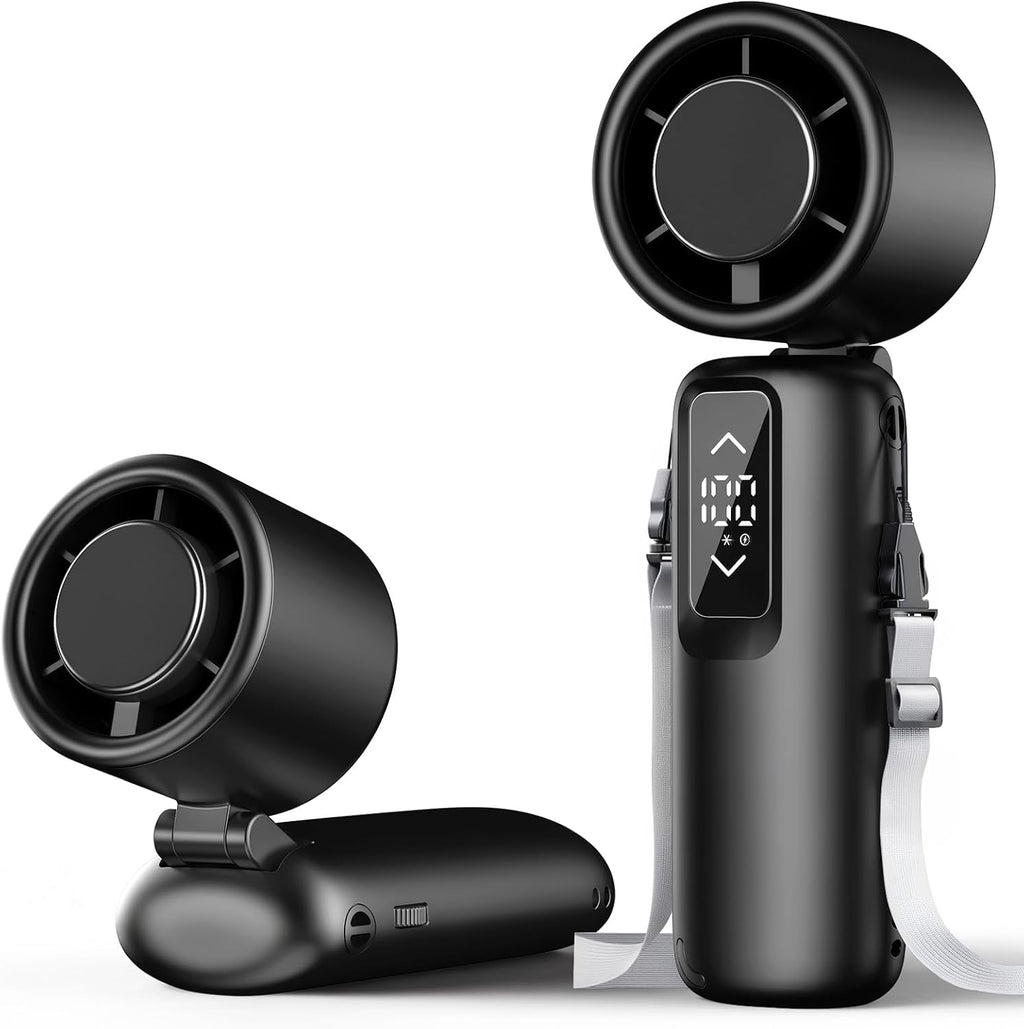 Stay Cool All Summer — 23-Hour Portable Fan with Customizable Wind Power for Indoor & Outdoor