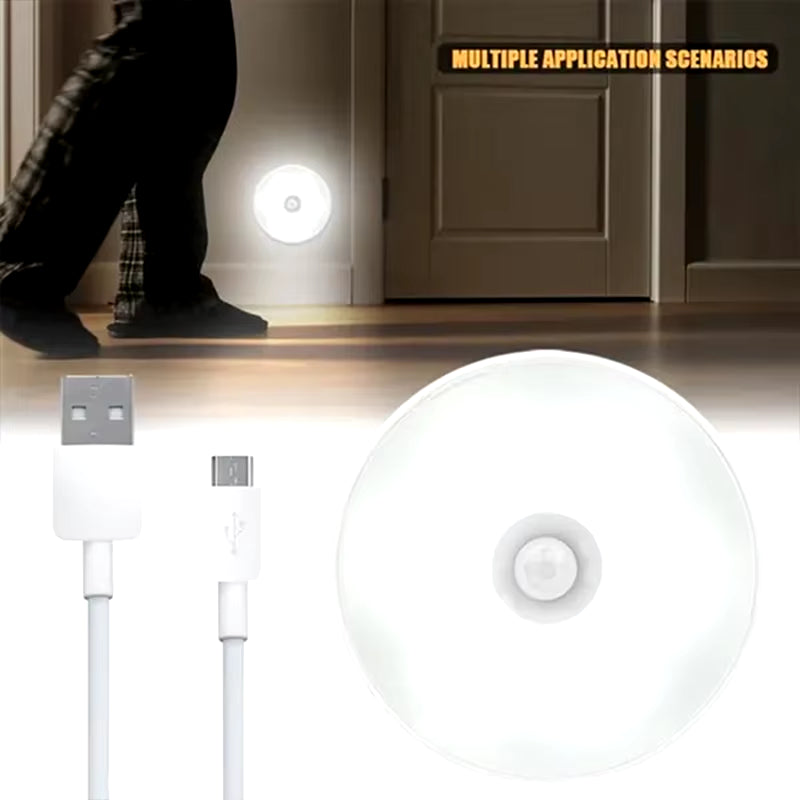 Wireless Motion-Sensor Night Light — USB Rechargeable for Any Dark Space