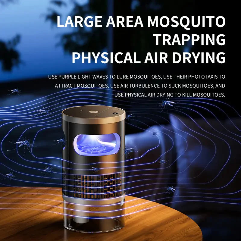 Beat Summer Bugs with an Indoor UV Insect Trap – Quiet Suction Catcher for Mosquitoes, Gnats, Fruit Flies & Moths