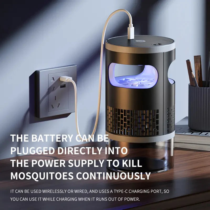 Beat Summer Bugs with an Indoor UV Insect Trap – Quiet Suction Catcher for Mosquitoes, Gnats, Fruit Flies & Moths