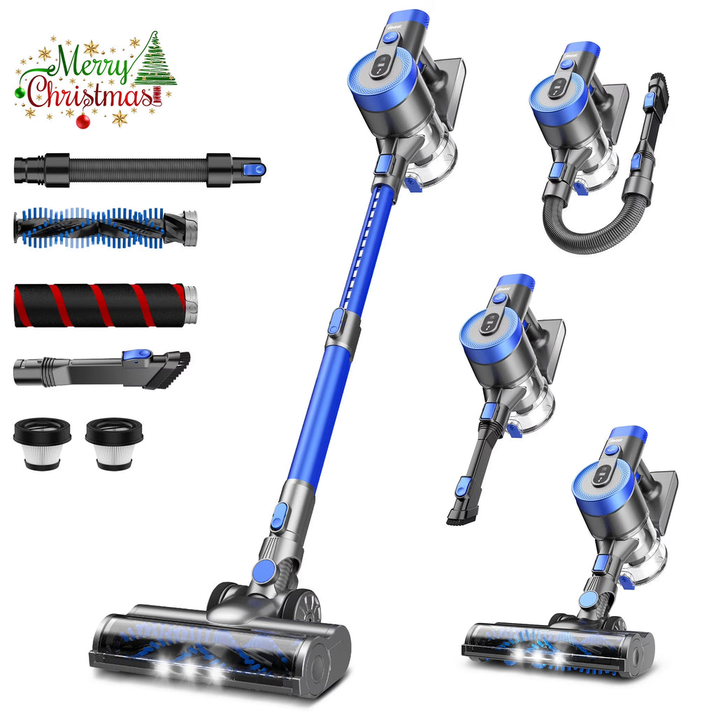 Devoac Cordless Vacuum Cleaner — Powerful 6-in-1 Cleaning Without the Premium Price | 27KPa Suction, 60-Min Runtime & Lightweight Design for Pet Hair, Carpet & Floors