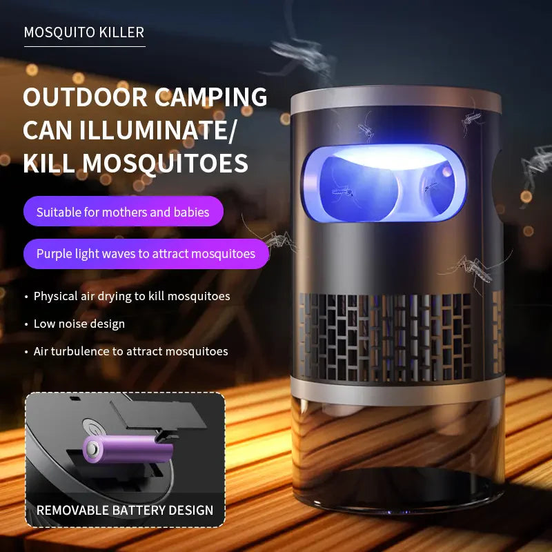 Beat Summer Bugs with an Indoor UV Insect Trap – Quiet Suction Catcher for Mosquitoes, Gnats, Fruit Flies & Moths